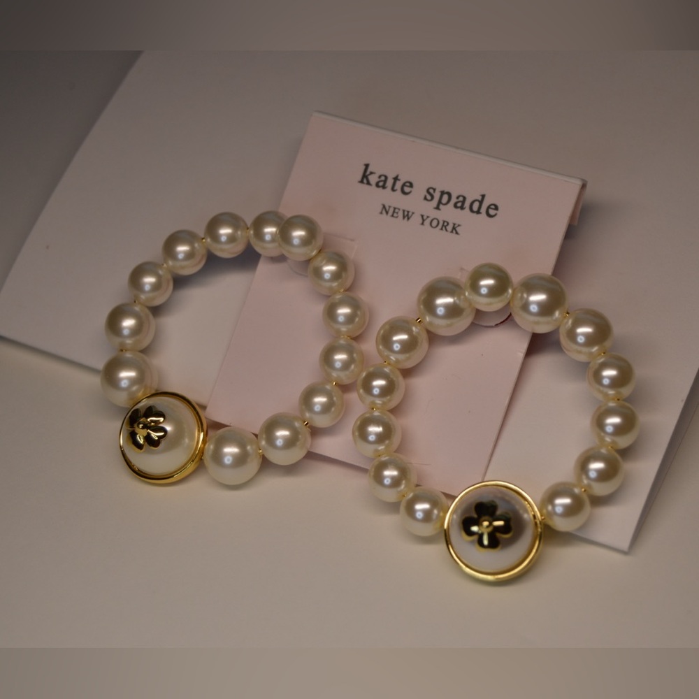 Kate Spade ‘Pearls on Pearls Hoop Drop Earrings’